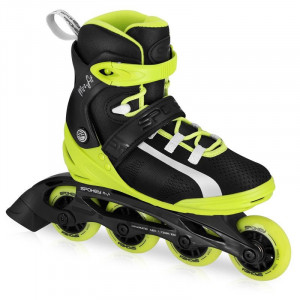 Spokey MrsFIT Ženske fitnes role, crno-žute, ABEC7 Carbon vel. 36-41 