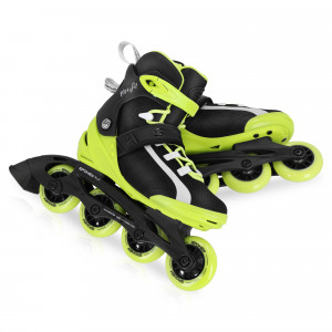 Spokey MrsFIT Ženske fitnes role, crno-žute, ABEC7 Carbon 36 