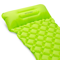 Spokey AIR BED JASTUK Madrac na napuhavanje s jastukom, 190 x 60 x 6 cm, R-vrijednost 2,5, zeleni. Spokey AIR BED JASTUK Madrac na napuhavanje s jastukom, 190 x 60 x 6 cm, R-vrijednost 2,5, zeleni.
