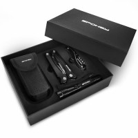 Spokey BOLD Multifunkcionalni set alata u poklon kutiji: nož + kliješta + svjetiljka s remenom Spokey BOLD Multifunkcionalni set alata u poklon kutiji: nož + kliješta + svjetiljka s remenom