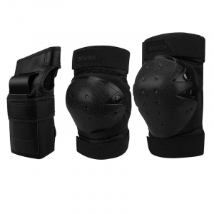 Spokey SHIELD PRO - 3-dijelni set štitnika za odrasle crne vel M M 