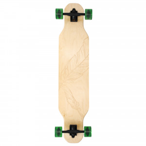 Spokey LONGBAY PRO Longboard 104 x 24 cm, ABEC7, zeleno-crna 