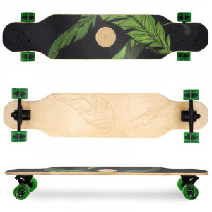 Spokey LONGBAY PRO Longboard 104 x 24 cm, ABEC7, zeleno-crna 