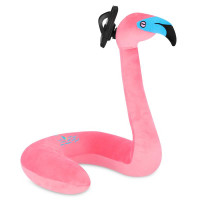Spokey SERPENTE Dječji putni jastuk u obliku flaminga s držačem za telefon Spokey SERPENTE Dječji putni jastuk u obliku flaminga s držačem za telefon