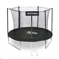 Spokey JUMPER Trampolin crni, promjer 244 cm, uklj. zaštitnu mrežu i ljestve Spokey JUMPER Trampolin crni, promjer 244 cm, uklj. zaštitnu mrežu i ljestve