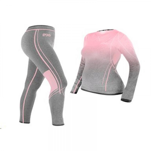 Spokey FLORA SET Žensko termo rublje rozo-sivo vel S/M - L/XL Spokey FLORA SET Žensko termo rublje rozo-sivo vel S/M - L/XL