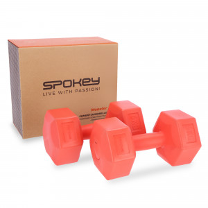 Spokey MONSTER B Set šesterokutnih bučica 2x 5 kg 