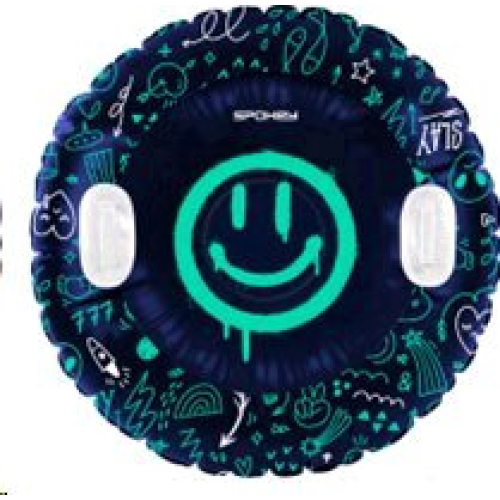 Spokey SMILE Nafukovací zimní kluzák ve tvaru kola 