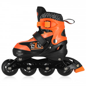 Spokey HASBRO STRIVE Roleri, crno-narančasti, pečat NERF, ABEC7 Carbon, vel 38-42. 38-42 