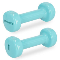 Spokey SHAPE Set bučica od vinila, 1 kg, plave boje Spokey SHAPE Set bučica od vinila, 1 kg, plave boje