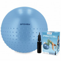 Spokey HALF FIT 2u1 masažna gimnastička lopta, 55 cm, plava Spokey HALF FIT 2u1 masažna gimnastička lopta, 55 cm, plava
