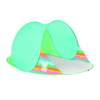 Spokey ALTUS samosklopivi šator za plažu, 195 x 100 x 85 cm, šarene pruge