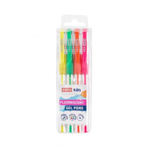 Spokey EASY FLUO Gelová pera zvýrazňovací, neónové barvy, 1,0 mm, 4 ks v balení, mix barev Spokey EASY FLUO Gelová pera zvýrazňovací, neónové barvy, 1,0 mm, 4 ks v balení, mix barev