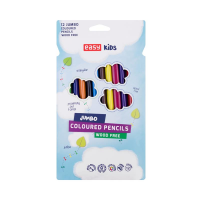 Spokey EASY COLP JUMBO Trojhranné bezdřevé pastelky JUMBO z pryskyřice, 12 ks, 12 barev Spokey EASY COLP JUMBO Trojhranné bezdřevé pastelky JUMBO z pryskyřice, 12 ks, 12 barev