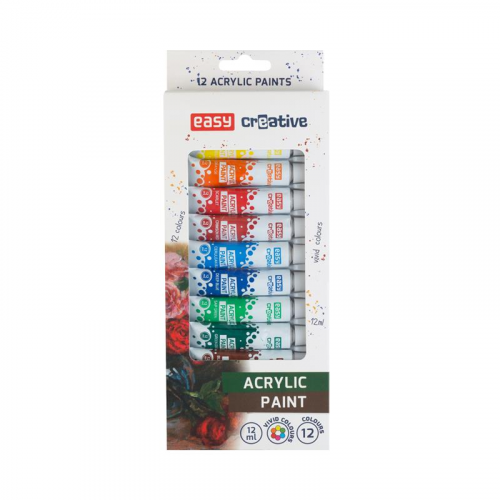 Spokey Akrylové barvy 12 ml, 12 ks Spokey Akrylové barvy 12 ml, 12 ks