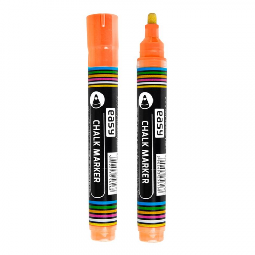 Spokey EASY CHALK MARKER Křídový popisovač oranžový, 10 ks v balení Spokey EASY CHALK MARKER Křídový popisovač oranžový, 10 ks v balení