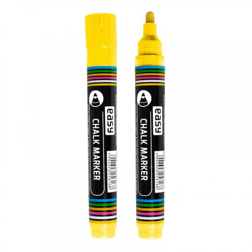 Spokey EASY CHALK MARKER Křídový popisovač žlutý, 10 ks v balení Spokey EASY CHALK MARKER Křídový popisovač žlutý, 10 ks v balení