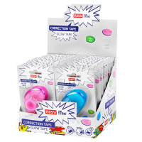 Spokey EASY GLOW TAPE Korekční strojek 8 m x 5 mm, 18 ks v balení, růžový, zelený, modrý Spokey EASY GLOW TAPE Korekční strojek 8 m x 5 mm, 18 ks v balení, růžový, zelený, modrý
