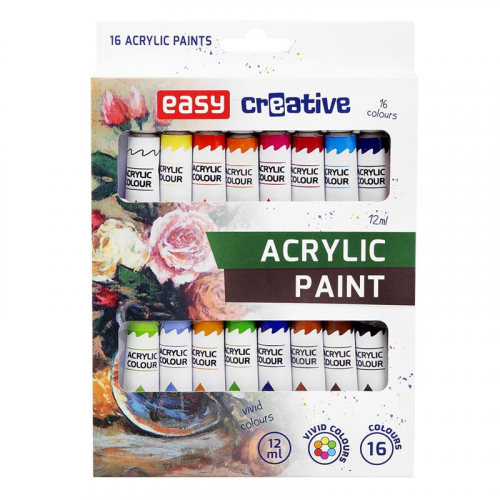 Spokey Akrylové barvy 12 ml, 16 ks Spokey Akrylové barvy 12 ml, 16 ks