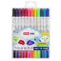 Spokey EASY ZAPTWIN Oboustranné vypratelné fixy s vůní, 12 barev Spokey EASY ZAPTWIN Oboustranné vypratelné fixy s vůní, 12 barev