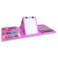 Spokey Easy Kreativní výtvarná sada 208 ks, včetně plastového stojanu, růžová Spokey Easy Kreativní výtvarná sada 208 ks, včetně plastového stojanu, růžová