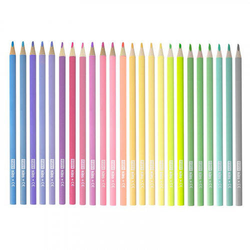 Spokey EASY PASTEL Trojhranné pastelky, 24 ks, 24 pastelových barev Spokey EASY PASTEL Trojhranné pastelky, 24 ks, 24 pastelových barev