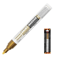 Spokey EASY PAINTMARKER II Olejový popisovač s kulatým hrotem v blistru, zlatý, 12 ks v balení Spokey EASY PAINTMARKER II Olejový popisovač s kulatým hrotem v blistru, zlatý, 12 ks v balení