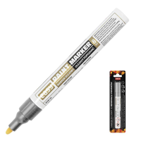 Spokey EASY PAINTMARKER II Olejový popisovač s kulatým hrotem v blistru, stříbrný, 12 ks v balení Spokey EASY PAINTMARKER II Olejový popisovač s kulatým hrotem v blistru, stříbrný, 12 ks v balení