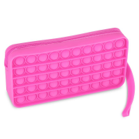 Spokey Antistresové školní silikonové pouzdro, růžové Spokey Antistresové školní silikonové pouzdro, růžové