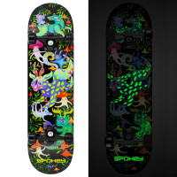 Spokey OLLIE Skateboard 78,7 x 20 cm, ABEC7, sa elementima koji svijetle u mraku Spokey OLLIE Skateboard 78,7 x 20 cm, ABEC7, sa elementima koji svijetle u mraku