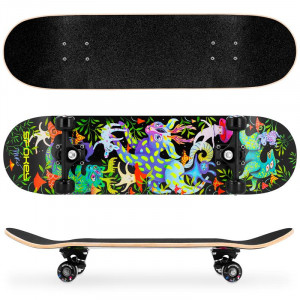 Spokey OLLIE Skateboard 78,7 x 20 cm, ABEC7, sa elementima koji svijetle u mraku 