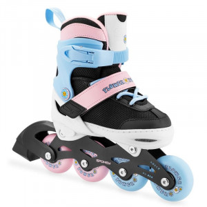 Spokey JOY Dječje role, crno-roze, ABEC7 Carbon vel. 27-30 