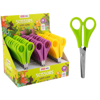 Spokey EASY Kids Školní nůžky s měřítkem 13 cm, 30 ks v balení, žluté-zelené-fialové Spokey EASY Kids Školní nůžky s měřítkem 13 cm, 30 ks v balení, žluté-zelené-fialové