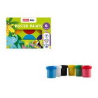 Spokey EASY Kids Plakátové / temperové barvy v kelímku, 6 barev Spokey EASY Kids Plakátové / temperové barvy v kelímku, 6 barev