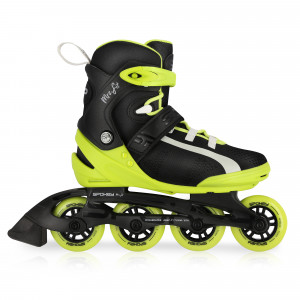 Spokey MrsFIT Dámské fitness kolečkové brusle, černo-žluté, ABEC7 Carbon, vel. 36 