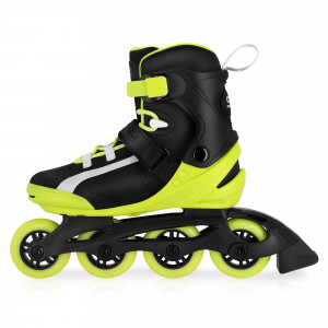 Spokey MrsFIT Dámské fitness kolečkové brusle, černo-žluté, ABEC7 Carbon, vel. 36 