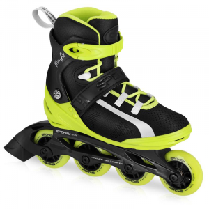 Spokey MrsFIT Dámské fitness kolečkové brusle, černo-žluté, ABEC7 Carbon, vel. 37 