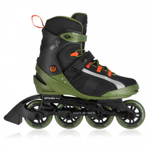 Spokey MrFIT Pánské fitness kolečkové brusle, ABEC7 Carbon, vel. 41-46 