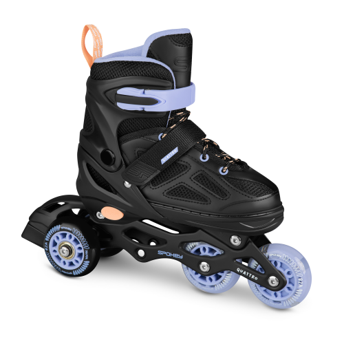 Spokey QUATTRO Klizaljke 4 u 1, crno-ljubičaste, vel.30-41 Spokey QUATTRO Klizaljke 4 u 1, crno-ljubičaste, vel.30-41