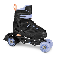 Spokey QUATTRO Klizaljke 4 u 1, crno-ljubičaste, vel.38-41 38-41 Spokey QUATTRO Klizaljke 4 u 1, crno-ljubičaste, vel.38-41 38-41