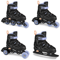 Spokey QUATTRO Klizaljke 4 u 1, crno-ljubičaste, vel.38-41 Spokey QUATTRO Klizaljke 4 u 1, crno-ljubičaste, vel.38-41