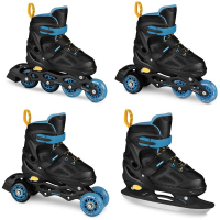Spokey QUATTRO Klizaljke 4 u 1, crno-plave, vel.38-41. Spokey QUATTRO Klizaljke 4 u 1, crno-plave, vel.38-41.