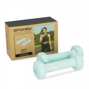 Spokey SHAPE Set bučica od vinila, 0,5 kg, mint 