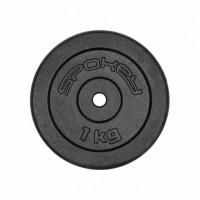 Spokey SINIS Disk od lijevanog željeza, 29 mm, 1 kg Spokey SINIS Disk od lijevanog željeza, 29 mm, 1 kg