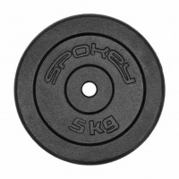 Spokey SINIS Disk od lijevanog željeza, 29 mm, 5 kg. Spokey SINIS Disk od lijevanog željeza, 29 mm, 5 kg.
