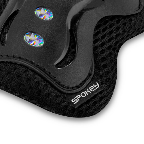 Spokey SHIELD 3-dijelni set dječjih štitnika, crni, veličina S Spokey SHIELD 3-dijelni set dječjih štitnika, crni, veličina S