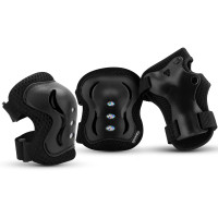 Spokey SHIELD 3-dijelni set dječjih štitnika crne veličine M Spokey SHIELD 3-dijelni set dječjih štitnika crne veličine M