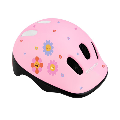 Spokey FUN FLOWER Dječja biciklistička kaciga, inline, skate, 52-56 cm Spokey FUN FLOWER Dječja biciklistička kaciga, inline, skate, 52-56 cm