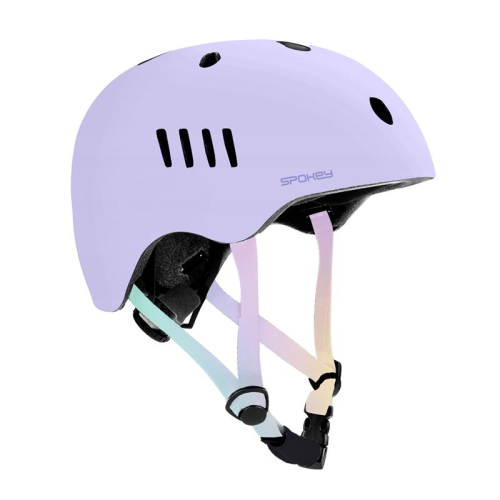 Spokey PUMPTRACK biciklistička kaciga, inline, skate, freeride, 48-52 cm, ljubičasta 