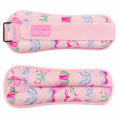 Spokey THE BLOOM FORM Set utega za ruke i noge, 1 kg Spokey THE BLOOM FORM Set utega za ruke i noge, 1 kg